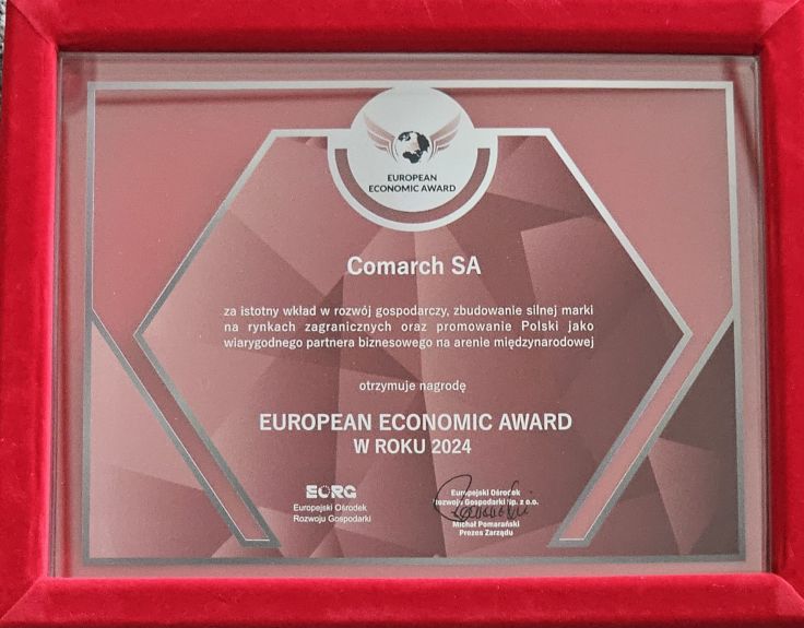 Comarch wins the European Economic Award 2024